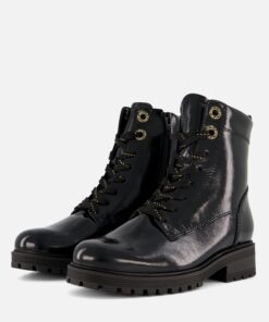 Gabor Veterboots zwart Lak