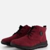 Rieker Veterboots bordeaux Suede