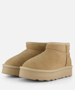 S.Oliver Plateau Gevoerde boots beige Suede