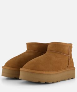 S.Oliver Plateau Gevoerde boots cognac Suede