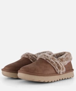 Skechers Cozy Up Pantoffels taupe Suede