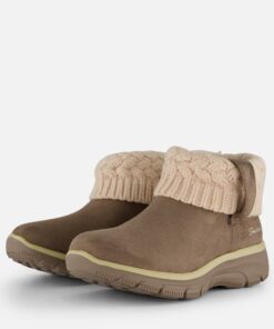 Skechers Relaxed Easy Going Enkellaarsjes taupe