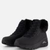 Skechers Uno Rugged Veterboots zwart Synthetisch