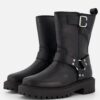 Tamaris Bikerboots zwart Leer