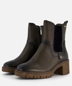 Tamaris Chelsea boots groen Leer