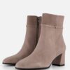 Tamaris Enkellaarsjes grijs Suede