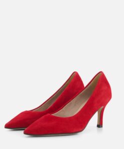 Tamaris Pumps rood Suede