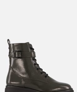 Tamaris Veterboots groen Lak