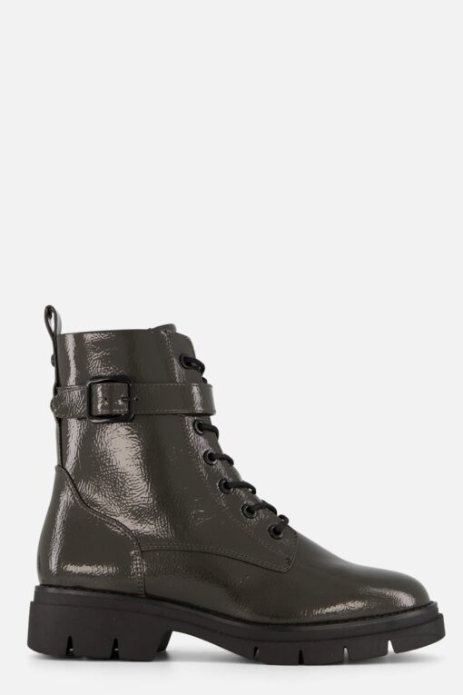 Tamaris Veterboots groen Lak