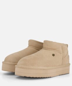 Warmbat Durack Plateau Enkellaarsje beige Suede