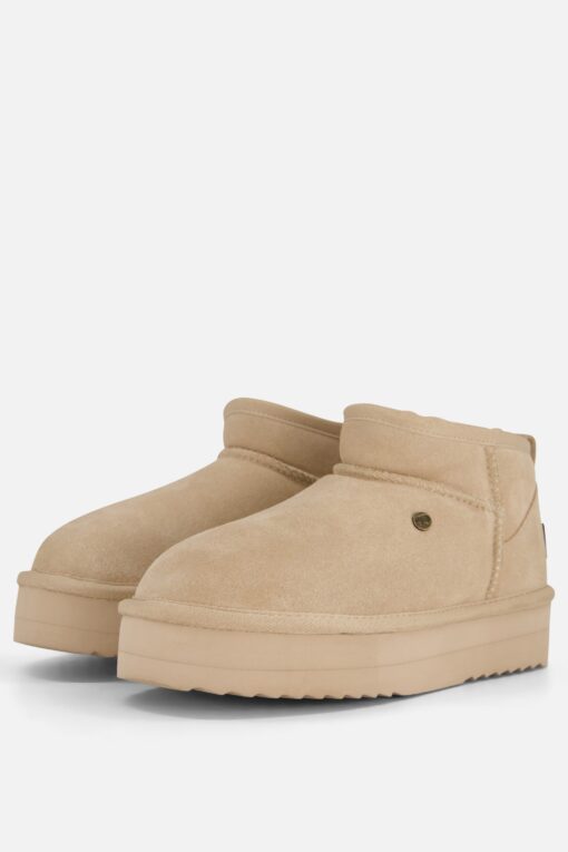 Warmbat Durack Plateau Enkellaarsje beige Suede