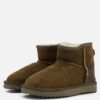 Warmbat Wallaby Gevoerde boots bruin Suede