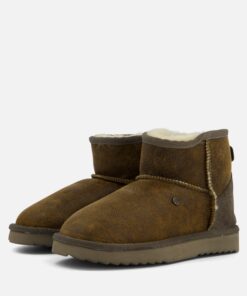 Warmbat Wallaby Gevoerde boots bruin Suede