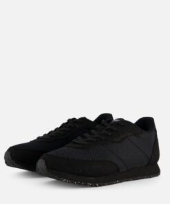 Woden Signe Sneakers zwart Textiel