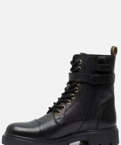 Muyters Veterboots zwart Leer 22605