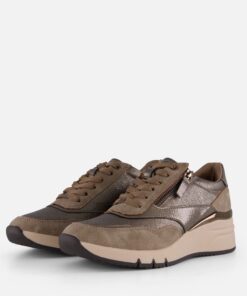 S.Oliver Sneakers taupe Synthetisch