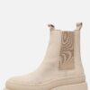 Tamaris Chelsea boots beige Imitatieleer