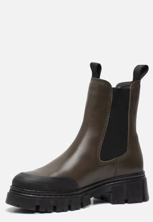 Tamaris Chelsea boots groen Leer 182319