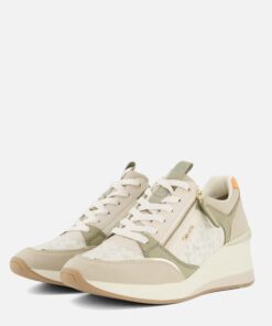 Tamaris Sneakers groen Imitatieleer