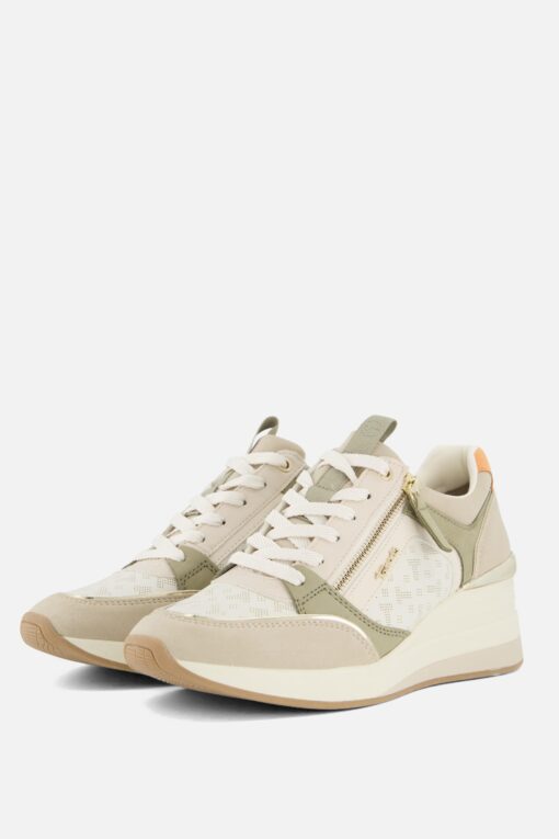 Tamaris Sneakers groen Imitatieleer