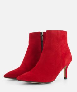 Tamaris Stiletto Enkellaarsjes rood Leer