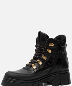 Tamaris Veterboots zwart Leer 172463