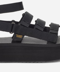 Teva Flatform Mevia Sandalen in Black voor Dames