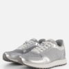 Woden Ronja Metallic Sneakers zilver Leer