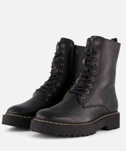 Cellini Teddy Veterboots zwart Leer