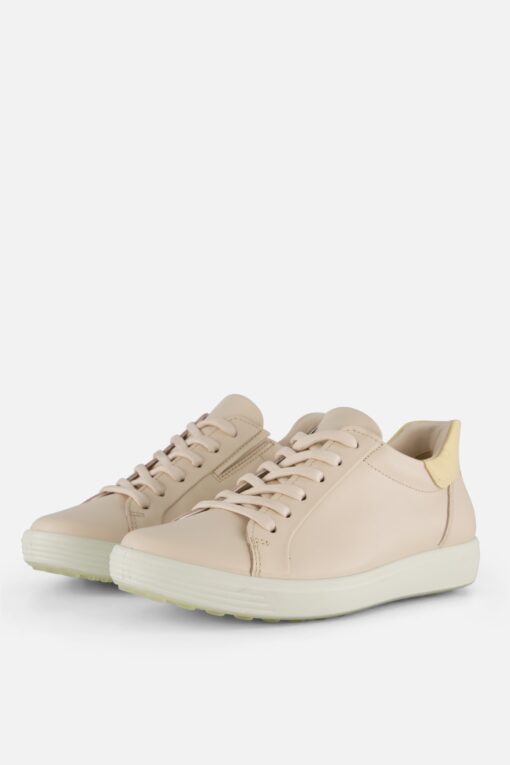 Ecco Soft Sneakers beige Leer