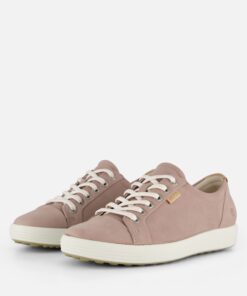 Ecco Soft Sneakers grijs Leer