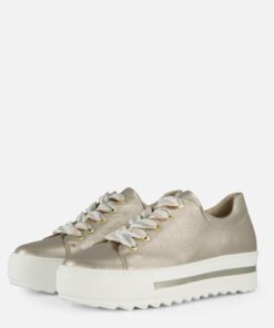 Gabor Sneakers goud Leer
