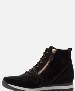 Gabor Veterboots zwart Suede