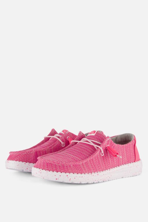 HEYDUDE Wendy Sport Mesh Instappers roze
