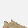 POSH by Poelman Glitter Sneakers beige Textiel