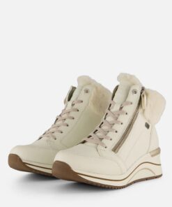 Remonte Veterboots beige Synthetisch