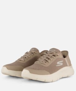 Skechers Slip-ins Go Walk Instappers taupe Textiel