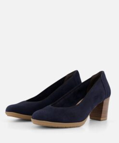 Tamaris Pumps blauw Suede