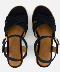 Tamaris Sandalen blauw Leer