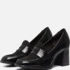Tamaris Trotteur Pumps zwart Textiel