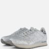 Woden Ydun Icon Sneakers glitter grijs Textiel
