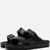 Birkenstock Arizona Slippers zwart Rubber