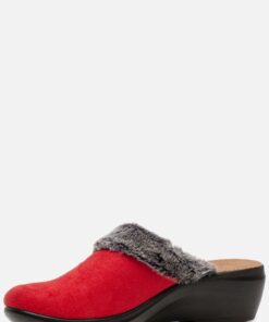 Fly Flot Pantoffels rood Textiel