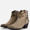Lazamani Cowboylaarzen taupe Leer