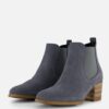 Tamaris Enkellaarsjes blauw Leer