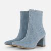 Tamaris Enkellaarsjes denim Textiel