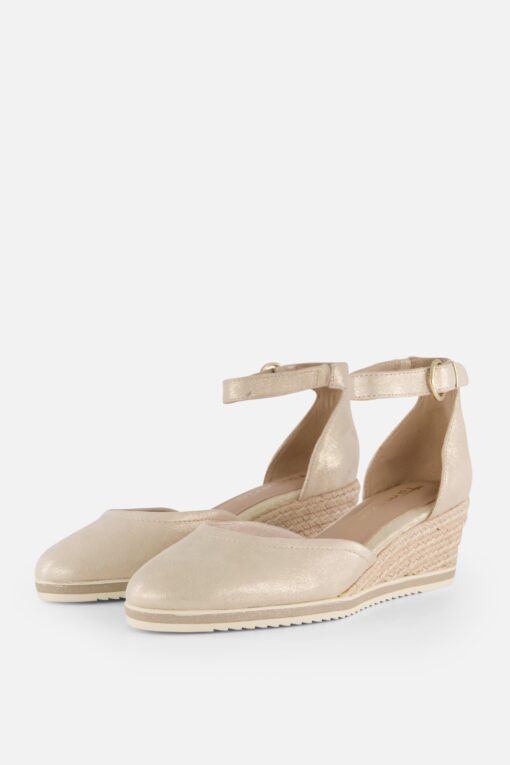 Tamaris Espadrilles Sleehak goud Leer