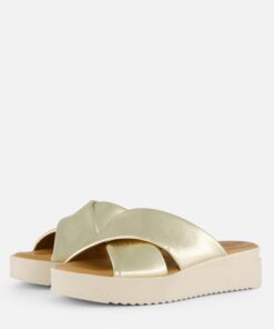 Tamaris Slippers goud Synthetisch