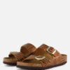 Birkenstock Arizona Slippers bruin Synthetisch
