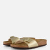 Birkenstock Madrid Slippers goud Imitatieleer